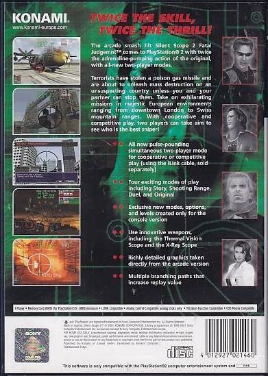 Silent Scope 2 Fatal Judgment - PS2 (Genbrug)
